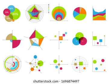Vector graphics design. Infographic templates. Illustration of diagram and chart. Network management data screen with charts, diagrams. Graph and infographic statistic.
