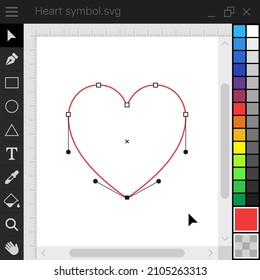 Vector Graphics Editor Software Interface
