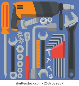 vector graphics of garage tools pack