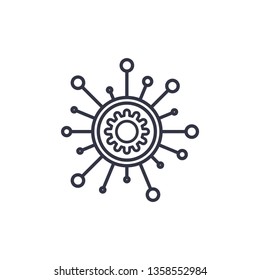 
Vector graphics . gear wheel
