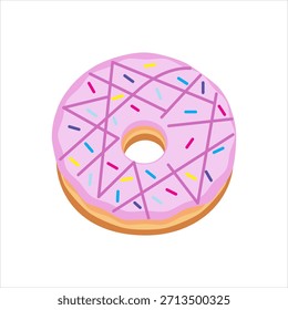 Icono de gráficos de Vector para donut de arándano