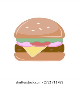 Icono de gráficos de Vector para hamburguesa