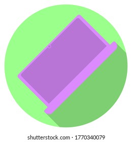 Vector graphics, icon of electronic equipment, laptop. Flat design.