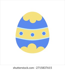 Vector graphics icon for handicarfted egg