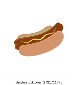 Ícone de gráfico vetorial para hot dog