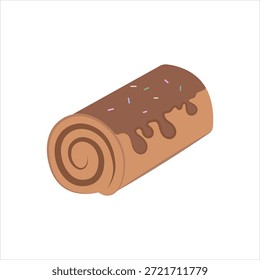 Icono de gráficos de Vector para rollo suizo
