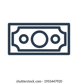 Ilustración gráfica de vectores, icono de billete negro. tanto para activos gráficos empresariales como corporativos. diseño sencillo.