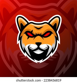 vector graphics illustration of a cat thug in esport logo style. perfect for game team or product logo