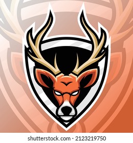 vector graphics illustration of a deer in monoline style. perfect for game team 