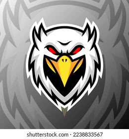 vector graphics illustration of a eagle in esport logo style. perfect for game team or product logo