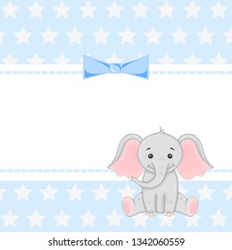 vector graphics with illustration of an elephant