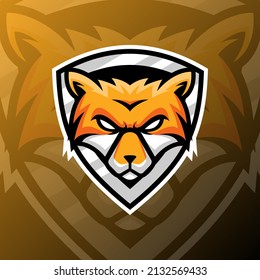 vector graphics illustration of a fox in esport logo style. perfect for game team or product logo
