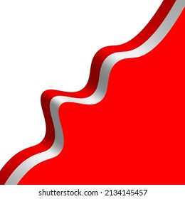 Vector graphics illustration of the red and white state flag of Indonesia. Perfect for banners or backgrounds.