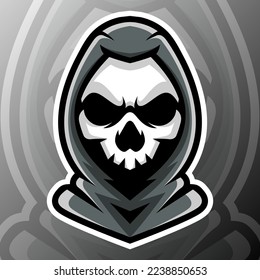 vector graphics illustration of a skull thug in esport logo style. perfect for game team or product logo