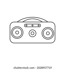 Vector graphics, images of sound systems, subwoofers , powerful speakers for discos , parties, icons of music systems, textures, black outlines of images on a white background