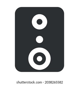 Vector graphics, images of sound systems, subwoofers , powerful speakers for discos, icons of music systems for programs and applications, textures, black outlines of images on a white background