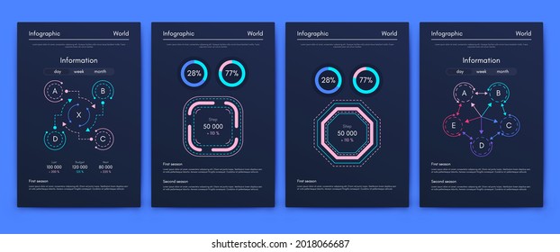Vector graphics infographics with mobile phone. Template for creating mobile applications, workflow layout, diagram, banner, web design, business reports. Stock vector