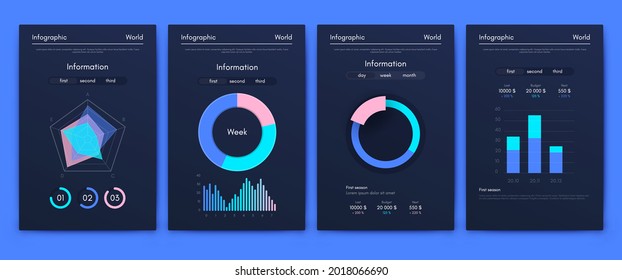 Vector graphics infographics with mobile phone. Template for creating mobile applications, workflow layout, diagram, banner, web design, business reports. Stock vector