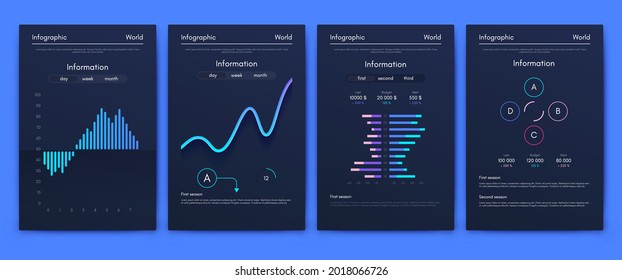 Vector graphics infographics with mobile phone. Template for creating mobile applications, workflow layout, diagram, banner, web design, business reports. Stock vector