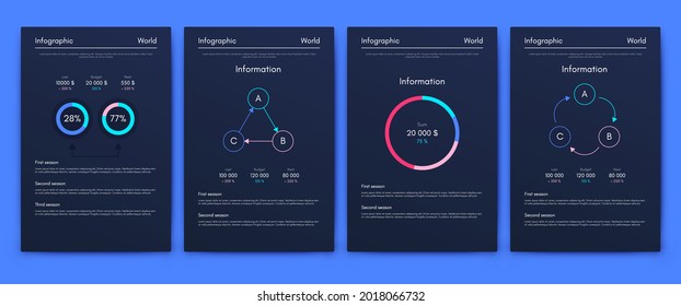 Vector graphics infographics with mobile phone. Template for creating mobile applications, workflow layout, diagram, banner, web design, business reports. Stock vector