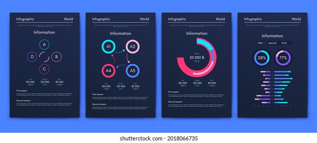 Vector graphics infographics with mobile phone. Template for creating mobile applications, workflow layout, diagram, banner, web design, business reports. Stock vector