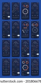 Vector graphics infographics with mobile phone. Template for creating mobile applications, workflow layout, diagram, banner, web design, business reports. Stock vector
