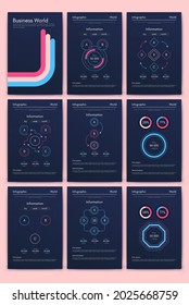 Vektorgrafik-Infografiken mit Handy. Vorlage für die Erstellung von mobilen Anwendungen, Workflow-Layout, Diagramm, Banner, Web-Design, Geschäftsberichte. Stock-Vektorgrafik
