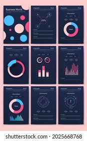 infografía de gráficos vectoriales con teléfono móvil. Plantilla para crear aplicaciones móviles, diseño de flujo de trabajo, diagrama, banner, diseño web, informes de negocios. Vector de acciones