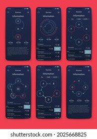 Vector graphics infographics with mobile phone. Template for creating mobile applications, workflow layout, diagram, banner, web design, business reports. Stock vector