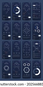Vector graphics infographics with mobile phone. Template for creating mobile applications, workflow layout, diagram, banner, web design, business reports. Stock vector