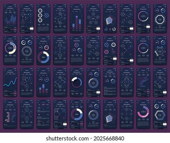 Vector graphics infographics with mobile phone. Template for creating mobile applications, workflow layout, diagram, banner, web design, business reports. Stock vector