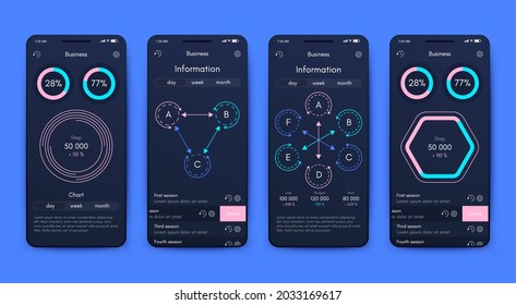 infografía de gráficos vectoriales con teléfono móvil. Plantilla para crear aplicaciones móviles, diseño de flujo de trabajo, diagrama, banner, diseño web, informes de negocios. Vector de acciones