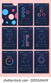 Vector graphics infographics with mobile phone. Template for creating mobile applications, workflow layout, diagram, banner, web design, business reports. Stock vector