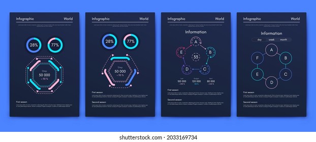 Vektorgrafik-Infografiken mit Handy. Vorlage für die Erstellung von mobilen Anwendungen, Workflow-Layout, Diagramm, Banner, Web-Design, Geschäftsberichte. Stock-Vektorgrafik