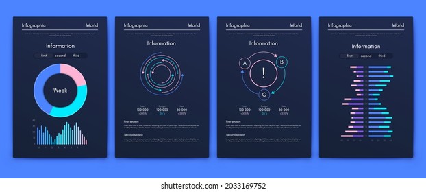 Vektorgrafik-Infografiken mit Handy. Vorlage für die Erstellung von mobilen Anwendungen, Workflow-Layout, Diagramm, Banner, Web-Design, Geschäftsberichte. Stock-Vektorgrafik