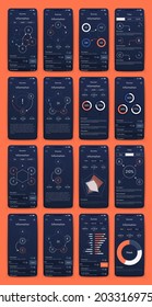 Vector graphics infographics with mobile phone. Template for creating mobile applications, workflow layout, diagram, banner, web design, business reports. Stock vector