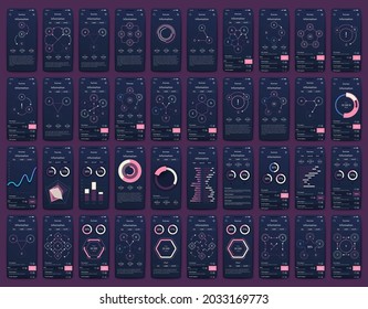 Vector graphics infographics with mobile phone. Template for creating mobile applications, workflow layout, diagram, banner, web design, business reports. Stock vector