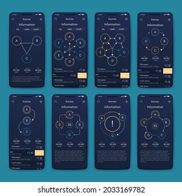 infografía de gráficos vectoriales con teléfono móvil. Plantilla para crear aplicaciones móviles, diseño de flujo de trabajo, diagrama, banner, diseño web, informes de negocios. Vector de acciones