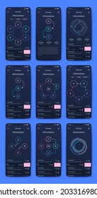 Vector graphics infographics with mobile phone. Template for creating mobile applications, workflow layout, diagram, banner, web design, business reports. Stock vector