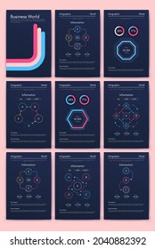 Vector graphics infographics with mobile phone. Template for creating mobile applications, workflow layout, diagram, banner, web design, business reports. Stock vector