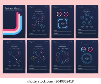 infografía de gráficos vectoriales con teléfono móvil. Plantilla para crear aplicaciones móviles, diseño de flujo de trabajo, diagrama, banner, diseño web, informes de negocios. Vector de acciones