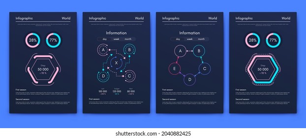 infografía de gráficos vectoriales con teléfono móvil. Plantilla para crear aplicaciones móviles, diseño de flujo de trabajo, diagrama, banner, diseño web, informes de negocios. Vector de acciones
