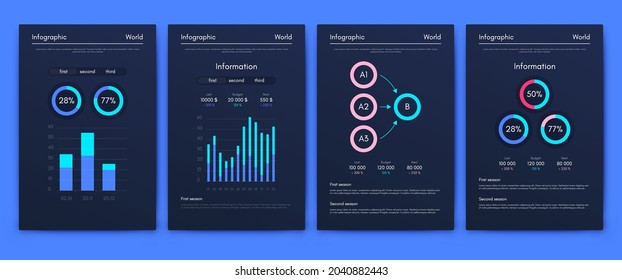 Vector graphics infographics with mobile phone. Template for creating mobile applications, workflow layout, diagram, banner, web design, business reports. Stock vector
