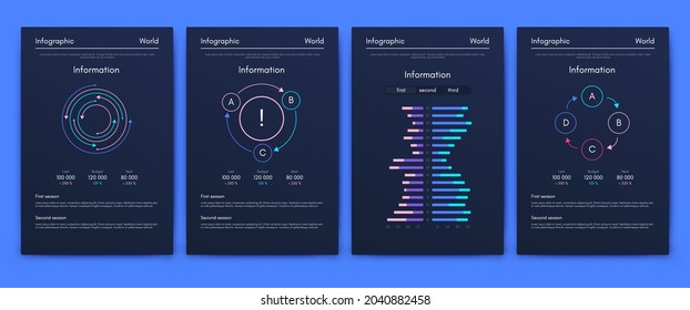 Vector graphics infographics with mobile phone. Template for creating mobile applications, workflow layout, diagram, banner, web design, business reports. Stock vector