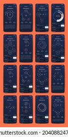 infografía de gráficos vectoriales con teléfono móvil. Plantilla para crear aplicaciones móviles, diseño de flujo de trabajo, diagrama, banner, diseño web, informes de negocios. Vector de acciones