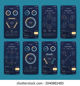 Vector graphics infographics with mobile phone. Template for creating mobile applications, workflow layout, diagram, banner, web design, business reports. Stock vector