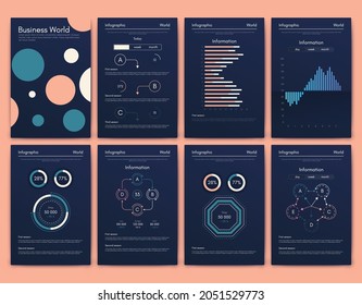 Vektorgrafik-Infografiken mit Handy. Vorlage für die Erstellung von mobilen Anwendungen, Workflow-Layout, Diagramm, Banner, Web-Design, Geschäftsberichte. Stock-Vektorgrafik