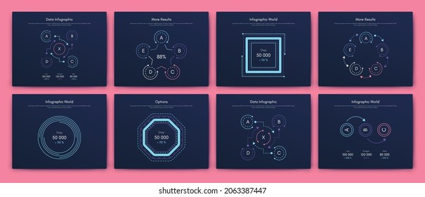 Vector graphics infographics with mobile phone. Template for creating mobile applications, workflow layout, diagram, banner, web design, business reports. Stock vector
