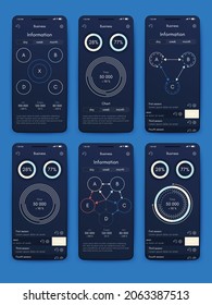 infografía de gráficos vectoriales con teléfono móvil. Plantilla para crear aplicaciones móviles, diseño de flujo de trabajo, diagrama, banner, diseño web, informes de negocios. Vector de acciones