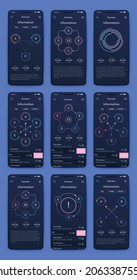 Vector graphics infographics with mobile phone. Template for creating mobile applications, workflow layout, diagram, banner, web design, business reports. Stock vector